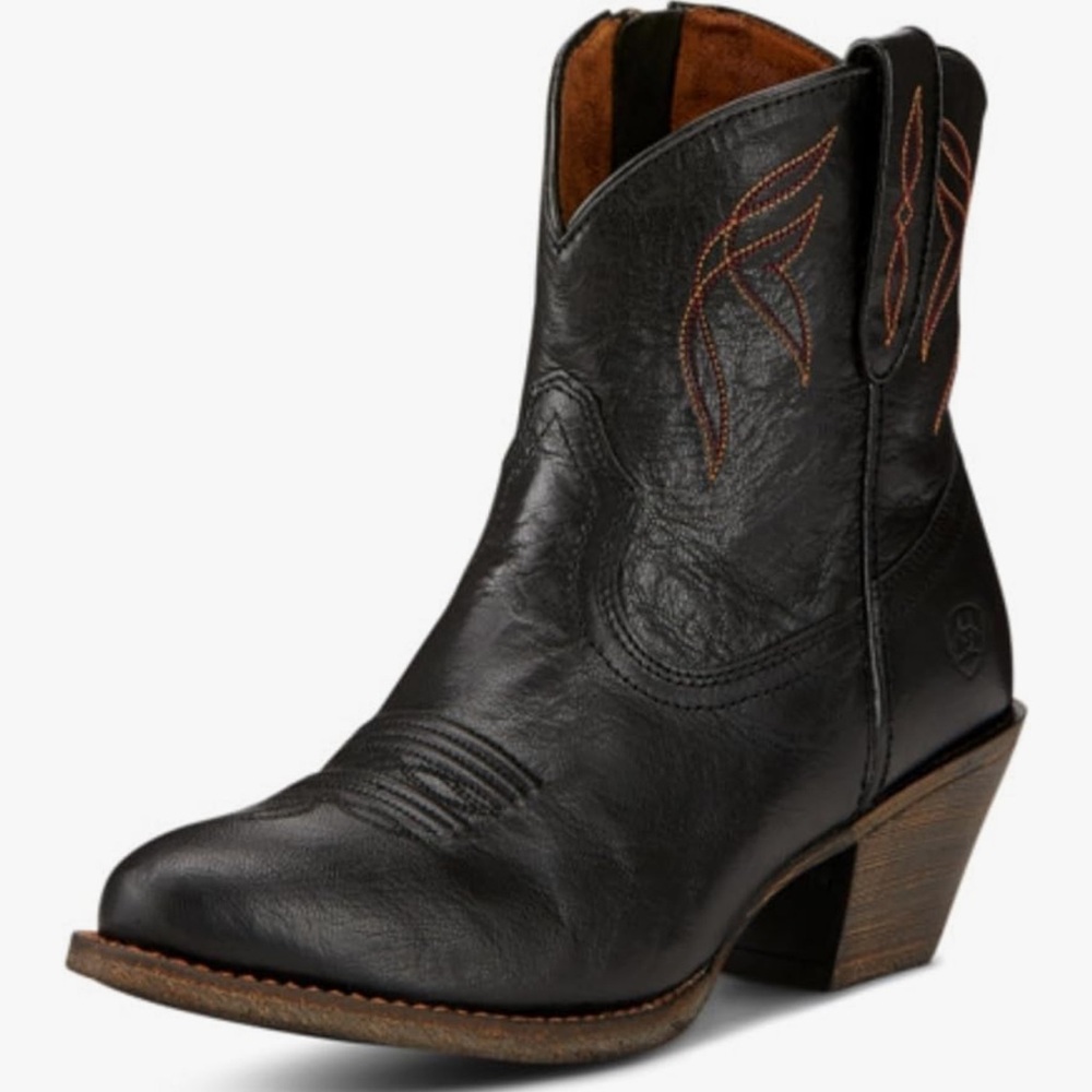 Ariat Black Leather Ankle Booties